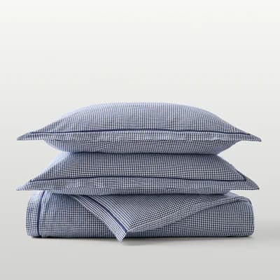 Gingham Blue Duvet Set