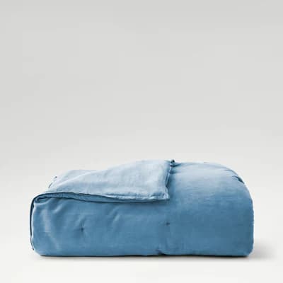 Harewood Throw - Chalk Blue